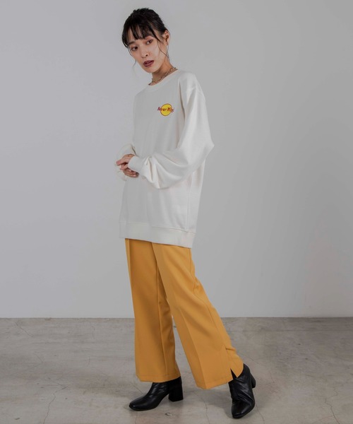 WEGO（ウィゴー）の「WEGO/サークルロゴ刺繍プルオーバー（スウェット・メンズ・オフホワイト/スミクロ/杢グレー/ダークグリーン/ホワイト・SMALL/MEDIUM/LARGE）」の14枚目の写真