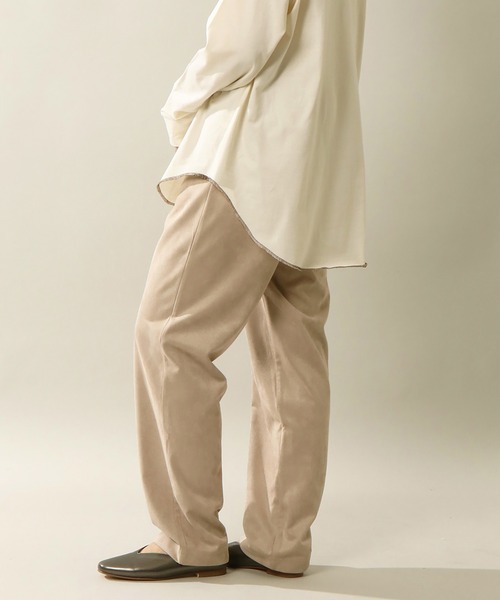 notch.（ノッチ）の「ポンチスエードパンツ（その他パンツ・レディース・ネイビー/グレー/オフホワイト/オリーブ/ベージュ・M/TM）」の4枚目の写真