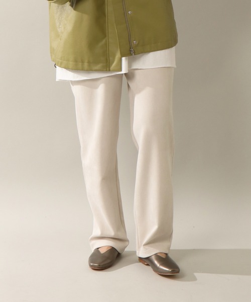 notch.（ノッチ）の「ポンチスエードパンツ（その他パンツ・レディース・ネイビー/グレー/オフホワイト/オリーブ/ベージュ・M/TM）」の2枚目の写真