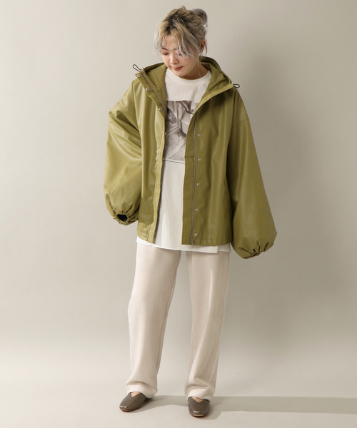 notch.（ノッチ）の「ポンチスエードパンツ（その他パンツ・レディース・ネイビー/グレー/オフホワイト/オリーブ/ベージュ・M/TM）」の7枚目の写真