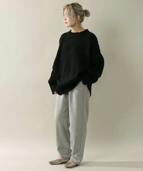 notch.（ノッチ）の「ポンチスエードパンツ（その他パンツ・レディース・ネイビー/グレー/オフホワイト/オリーブ/ベージュ・M/TM）」の14枚目の写真