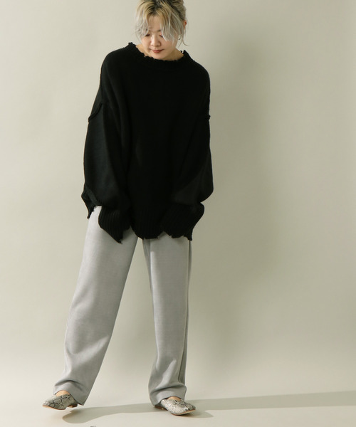 notch.（ノッチ）の「ポンチスエードパンツ（その他パンツ・レディース・ネイビー/グレー/オフホワイト/オリーブ/ベージュ・M/TM）」の15枚目の写真