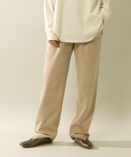 notch.（ノッチ）の「ポンチスエードパンツ（その他パンツ・レディース・ネイビー/グレー/オフホワイト/オリーブ/ベージュ・M/TM）」の18枚目の写真