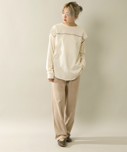 notch.（ノッチ）の「ポンチスエードパンツ（その他パンツ・レディース・ネイビー/グレー/オフホワイト/オリーブ/ベージュ・M/TM）」の21枚目の写真