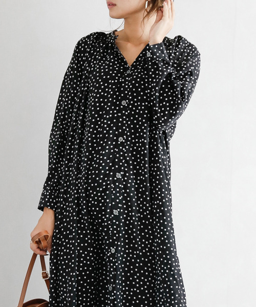 La-gemme(ラジェム)の「紐ベルト付きロング丈ワンピース(ワンピース・レディース・ブラウン/その他/その他1/ブラック/ベージュ・フリー)」の22枚目の写真