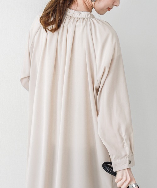 La-gemme(ラジェム)の「紐ベルト付きロング丈ワンピース(ワンピース・レディース・ブラウン/その他/その他1/ブラック/ベージュ・フリー)」の7枚目の写真