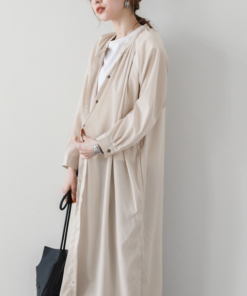 La-gemme(ラジェム)の「紐ベルト付きロング丈ワンピース(ワンピース・レディース・ブラウン/その他/その他1/ブラック/ベージュ・フリー)」の8枚目の写真