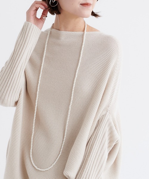 DouDou（ドゥドゥ）の「【再入荷】パールロングネックレス（ネックレス・レディース・ホワイト・FREE）」の3枚目の写真