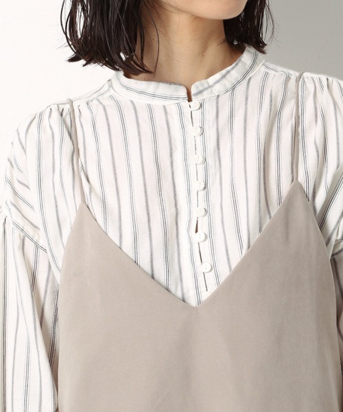 LAKOLE(ラコレ)の「エコスエードキャミソールワンピース / LAKOLE(ワンピース・レディース・ベージュ/チャコール/サンドグレー・MEDIUM/SMALL)」の13枚目の写真