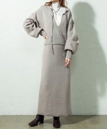 mystic | スウェットライクニットワンピース(ワンピース)