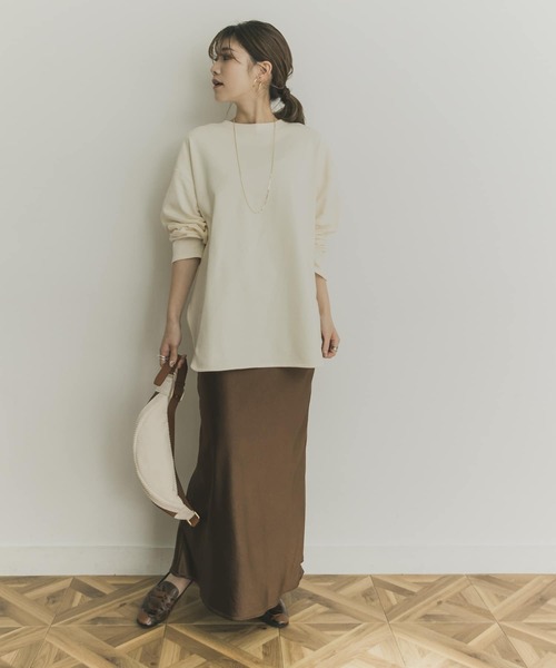 URBAN RESEARCHミニ裏毛ラウンドヘムカットソー URBAN RESEARCH（アーバンリサーチ）の「ミニ裏毛ラウンドヘム