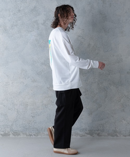 UNIIT(ユニット)の「【UNIIT】T/Rツイルワイドカーゴパンツ ワイドシルエット ポケット付き 無地 ウエスト紐仕様(カーゴパンツ・メンズ・ベージュ/ブラック/カーキ・LARGE/MEDIUM)」の10枚目の写真