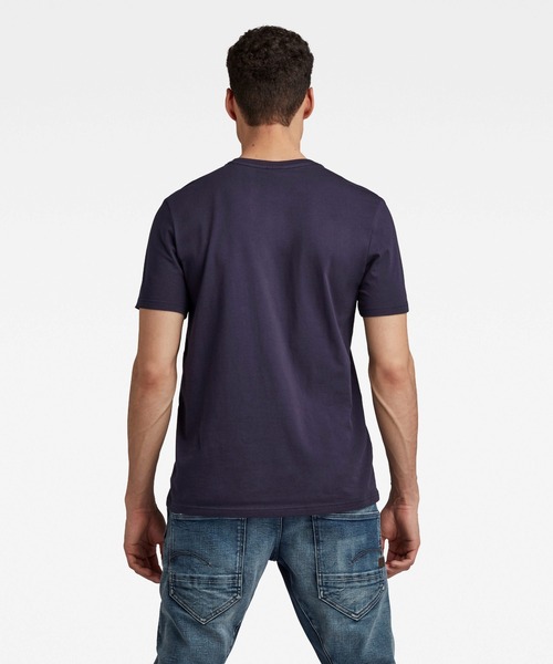 G-STAR（ジースター）の「BASE-S T-SHIRT/ワンポイント/ロゴ（Tシャツ/カットソー・メンズ・ホワイト/ダークブラック/ダークブルー・SMALL/MEDIUM/LARGE/X-SMALL/X-LARGE/XX-LARGE）」の19枚目の写真