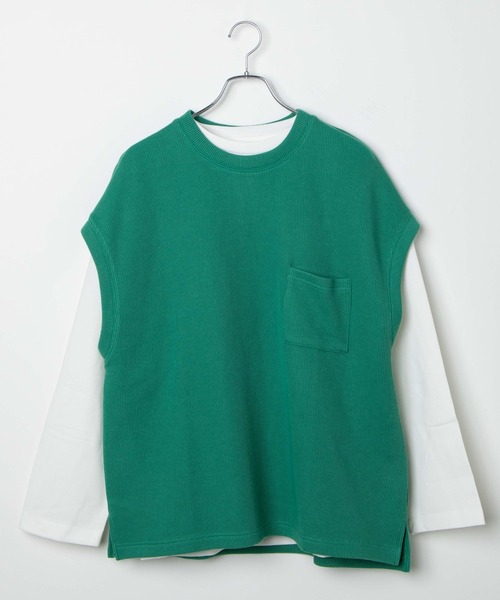 WEGO(ウィゴー)の「WEGO/アンサンブルニットライクベスト(アンサンブル・メンズ・オフホワイト/ブルー/ベージュ系その他/グリーン系その他/サックスブルー・MEDIUM/LARGE)」の19枚目の写真