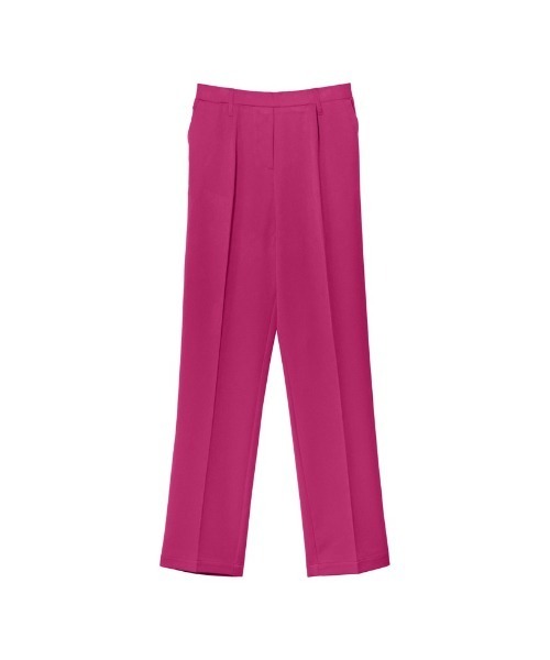 [神山まりあさん着用]リサイクルストレッチツイルゆったりタックテーパードパンツ