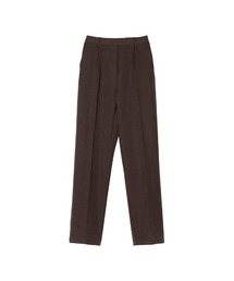 [新色追加][低身長/高身長/大きいサイズ有]丈が選べるストレッチツイルゆったりタックテーパードパンツ