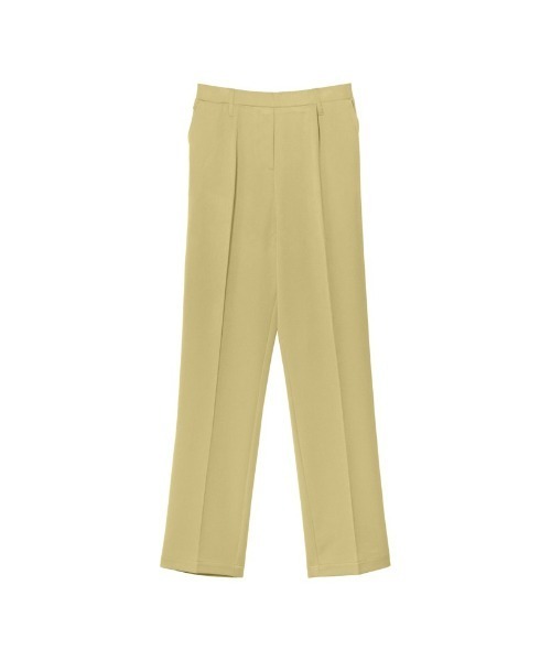 [神山まりあさん着用]リサイクルストレッチツイルゆったりタックテーパードパンツ