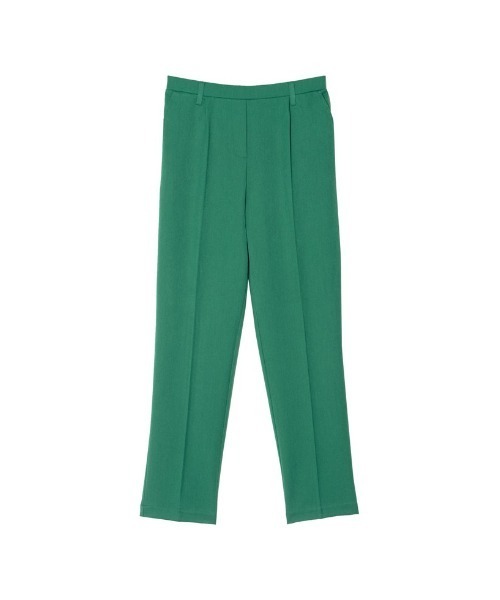 [神山まりあさん着用]リサイクルストレッチツイルゆったりタックテーパードパンツ