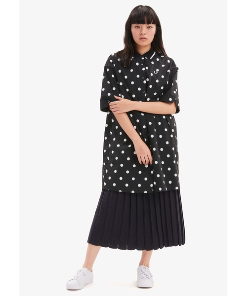 【美品】フレッドペリー レディース ワンピース ドット FRED PERRY（フレッドペリー）の「Dot Revere Shirt Dress