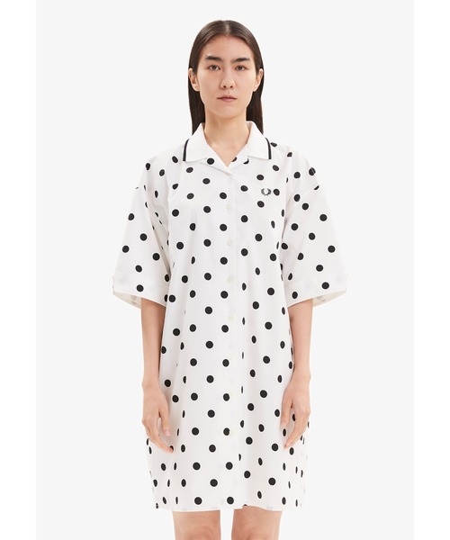 FRED PERRY（フレッドペリー）の「Dot Revere Shirt Dress