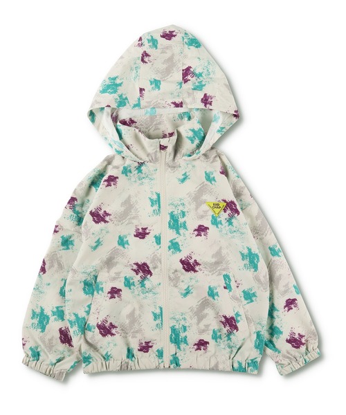 RADCHAP（ラッドチャップ）の「総柄ウィンドブレーカー（ナイロンジャケット・キッズ・アイボリー/チャコールグレー・110cm/150cm/100cm/140cm/130cm/90cm/120cm）」の22枚目の写真