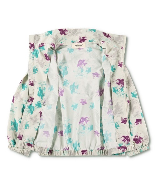 RADCHAP（ラッドチャップ）の「総柄ウィンドブレーカー（ナイロンジャケット・キッズ・アイボリー/チャコールグレー・110cm/150cm/100cm/140cm/130cm/90cm/120cm）」の14枚目の写真