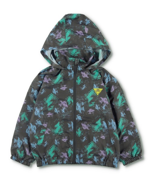 RADCHAP（ラッドチャップ）の「総柄ウィンドブレーカー（ナイロンジャケット・キッズ・アイボリー/チャコールグレー・110cm/150cm/100cm/140cm/130cm/90cm/120cm）」の15枚目の写真