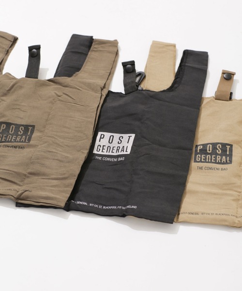 POST GENERAL（ポストジェネラル）の「POST GENERAL/コンパクトコンビニバッグ（エコバッグ/サブバッグ・レディース・ブラック/ベージュ/カーキ・FREE）」の15枚目の写真