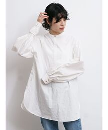 Ungrid | 【WEB限定】スタンドカラードレスシャツ(オーバーシャツ)(シャツ/ブラウス)