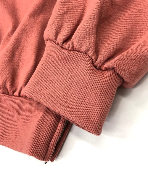 Beno（ビーノ）の「ライト裏毛 サイドジップ スリット バルーンスリーブ ルーズシルエット プルオーバー パーカー フーディー（パーカー・メンズ・アイボリー/ライトグリーン/コーラルピンク/ブラック/ピンクベージュ/ラベンダー・M/L）」の17枚目の写真