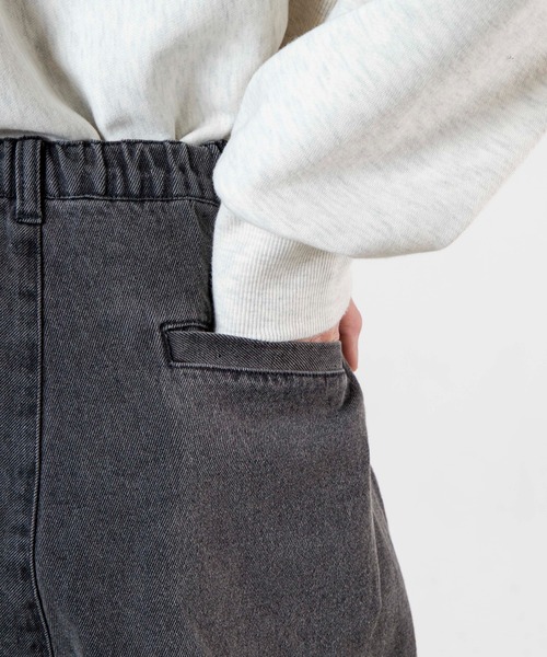 WEGO（ウィゴー）の「WEGO/バルーンパンツ（デニムパンツ・メンズ・ホワイト/グレー/ナチュラル/ライトインディゴブルー/インディゴブルー・S/M/L/MEDIUM/SMALL/LARGE）」の6枚目の写真