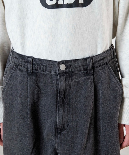 WEGO（ウィゴー）の「WEGO/バルーンパンツ（デニムパンツ・メンズ・ホワイト/グレー/ナチュラル/ライトインディゴブルー/インディゴブルー・S/M/L/MEDIUM/SMALL/LARGE）」の10枚目の写真
