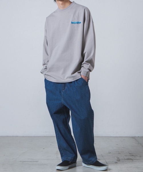 WEGO（ウィゴー）の「WEGO/バルーンパンツ（デニムパンツ・メンズ・ホワイト/グレー/ナチュラル/ライトインディゴブルー/インディゴブルー・S/M/L/MEDIUM/SMALL/LARGE）」の21枚目の写真