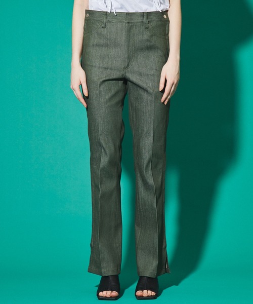 TOGA PULLA（トーガ　プルラ）の「【TOGA PULLA(トーガプルラ)】デニムパンツ /Denim pants/TP11-FF214（デニムパンツ・レディース・カーキ/イエロー・36/34）」の16枚目の写真