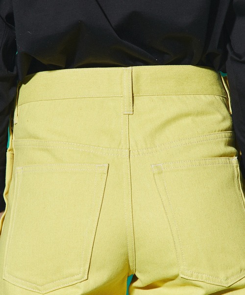 TOGA PULLA（トーガ　プルラ）の「【TOGA PULLA(トーガプルラ)】デニムパンツ /Denim pants/TP11-FF214（デニムパンツ・レディース・カーキ/イエロー・36/34）」の18枚目の写真