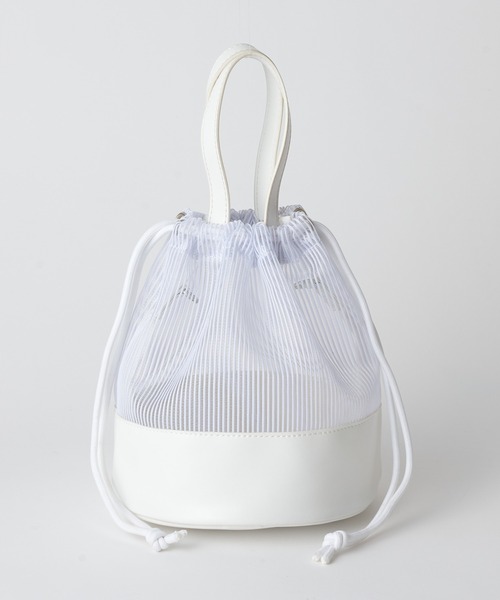 COLONY 2139（コロニートゥーワンスリーナイン）の「【COLONY 2139×@sakina_yamamoto】メッシュ巾着トートバッグ（トートバッグ・レディース・ホワイト/ブラック・FREE）」の16枚目の写真