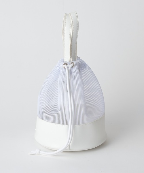 COLONY 2139（コロニートゥーワンスリーナイン）の「【COLONY 2139×@sakina_yamamoto】メッシュ巾着トートバッグ（トートバッグ・レディース・ホワイト/ブラック・FREE）」の9枚目の写真