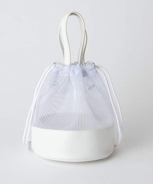 COLONY 2139（コロニートゥーワンスリーナイン）の「【COLONY 2139×@sakina_yamamoto】メッシュ巾着トートバッグ（トートバッグ・レディース・ホワイト/ブラック・FREE）」の15枚目の写真