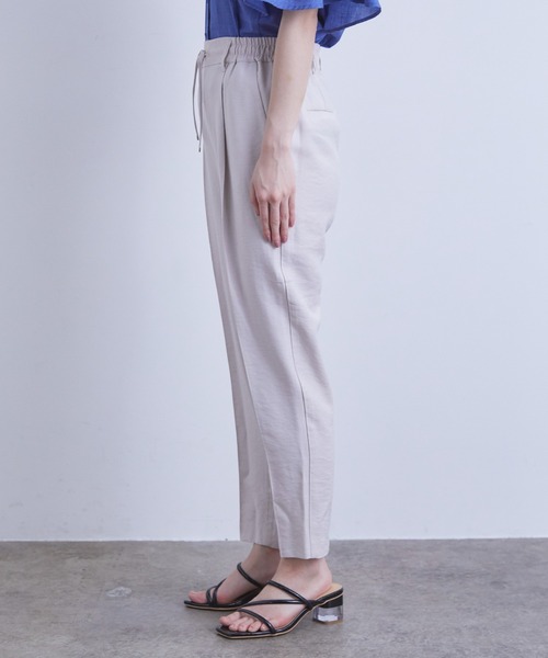 VIS（ビス）の「【新色追加】【接触冷感・洗える】リネンライクイージーパンツ【セットアップ対応】（スラックス・レディース・ブラック/ベージュ/ブルー系その他4/ホワイト系その他5/ライトグリーン/ラベンダー/ブラウン・SS/S/M/L）」の20枚目の写真