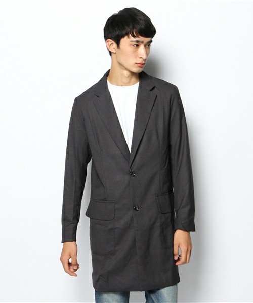 WHO'S WHO gallery（フーズフーギャラリー）の「【GIGGER】チェスターコート（チェスターコート・メンズ・ブラック/ネイビー・SMALL/MEDIUM）」の13枚目の写真