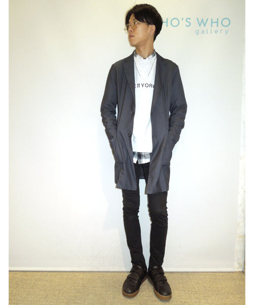 WHO'S WHO gallery（フーズフーギャラリー）の「【GIGGER】チェスターコート（チェスターコート・メンズ・ブラック/ネイビー・SMALL/MEDIUM）」の14枚目の写真