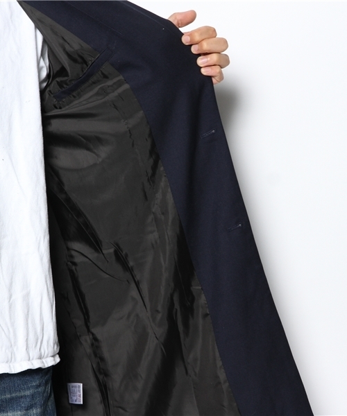WHO'S WHO gallery（フーズフーギャラリー）の「【GIGGER】チェスターコート（チェスターコート・メンズ・ブラック/ネイビー・SMALL/MEDIUM）」の9枚目の写真