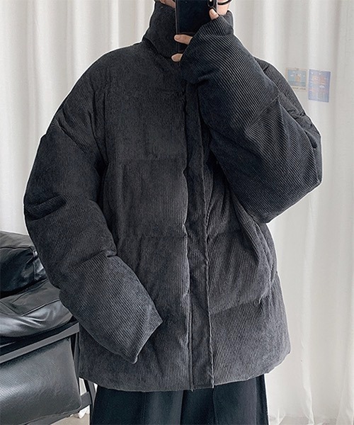 WESTBOY（ウエストボーイ）の「【WB ORIGINALS】 Drop Shoulder Down Jacket in Corduroy Fabric WO21W17HOT（ダウンジャケット/コート・メンズ・ブラック/グレー・L/XL）」の13枚目の写真