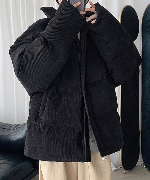 WESTBOY（ウエストボーイ）の「【WB ORIGINALS】 Drop Shoulder Down Jacket in Corduroy Fabric WO21W17HOT（ダウンジャケット/コート・メンズ・ブラック/グレー・L/XL）」の17枚目の写真