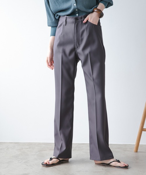 A part by(アパートバイ)の「Wranglerドレスパンツ 939480(その他パンツ・レディース・チャコールグレー/ベージュ/アイボリー・SMALL/MEDIUM)」の2枚目の写真