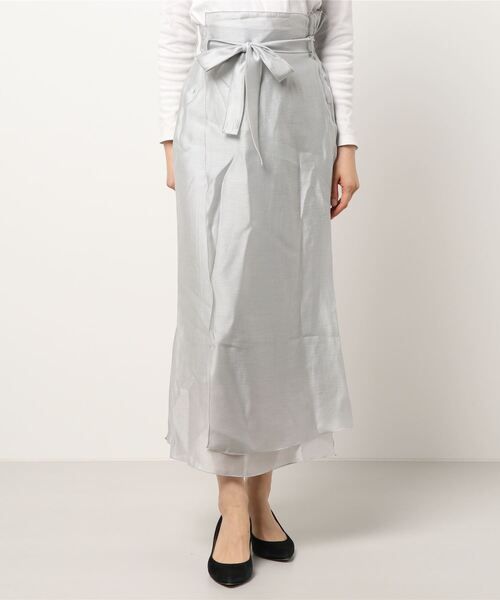 flower（フラワー）の「ウォータリーラップスカート2（スカート・レディース・ベージュ/グレー・FREE）」の20枚目の写真