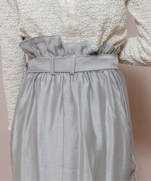 flower（フラワー）の「ウォータリーラップスカート2（スカート・レディース・ベージュ/グレー・FREE）」の10枚目の写真