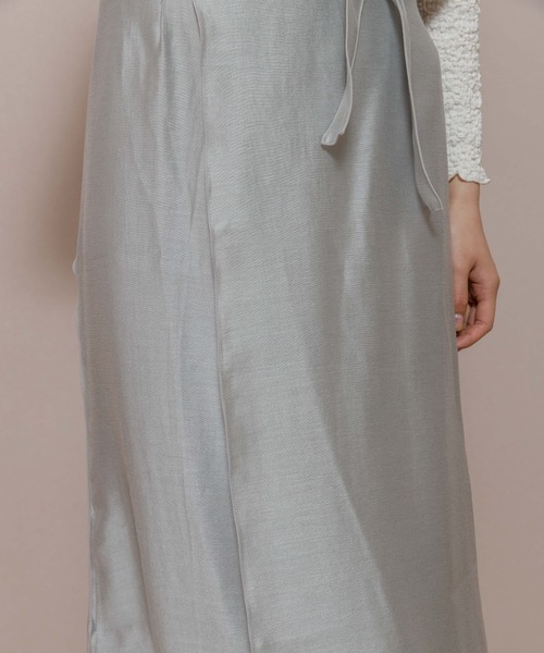 flower（フラワー）の「ウォータリーラップスカート2（スカート・レディース・ベージュ/グレー・FREE）」の11枚目の写真