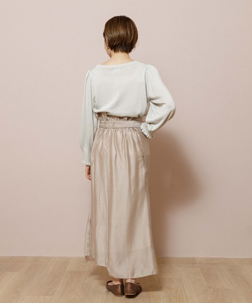 flower（フラワー）の「ウォータリーラップスカート2（スカート・レディース・ベージュ/グレー・FREE）」の15枚目の写真