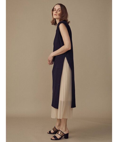 COTORICA（コトリカ）の「サイドZIPショルダーパッドワンピース（ワンピース・レディース・ブラック/ベージュ/ピンク・SMALL/MEDIUM）」の7枚目の写真